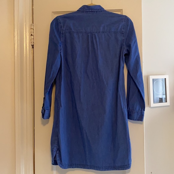 Old Navy sz S chambray/dark denim colored long sleeved dress - Picture 9 of 11